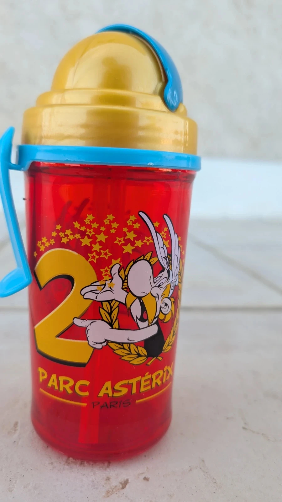 Official Asterix collector 20th anniversary park 2009 straw bottle – photo 2